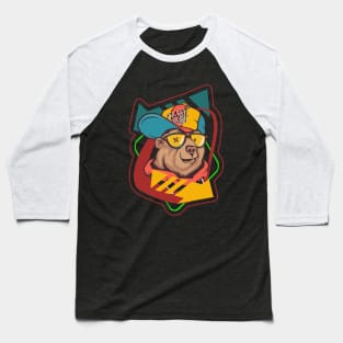 West Coast Bear Pinball style Baseball T-Shirt